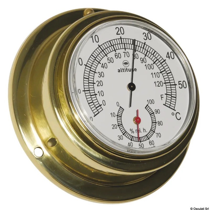 Higrometru/Termometru Altitude 842, Diametru Baza 95 mm, Inaltime 40 mm, Diametru Cadran 70 mm
