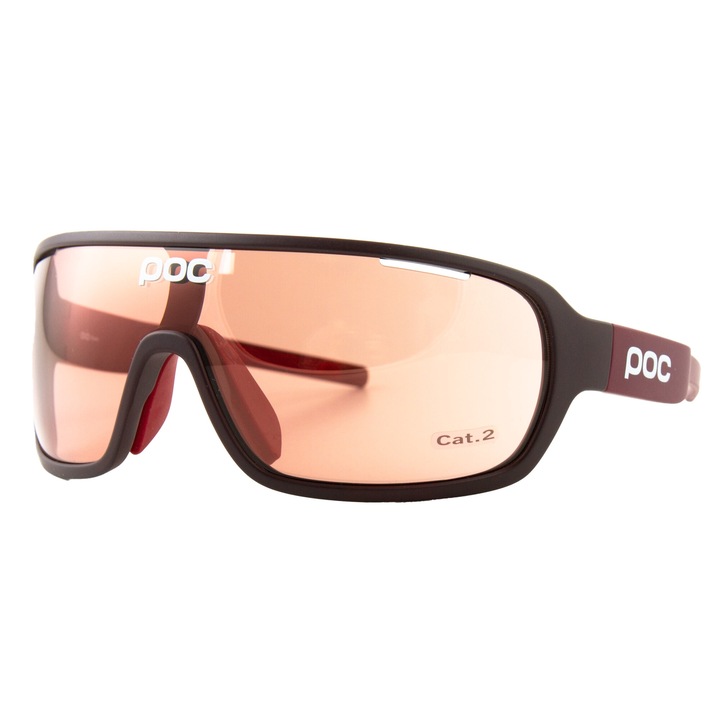 Ochelari sport POC DO, plastic, negru/rosu, 135 x 110 mm