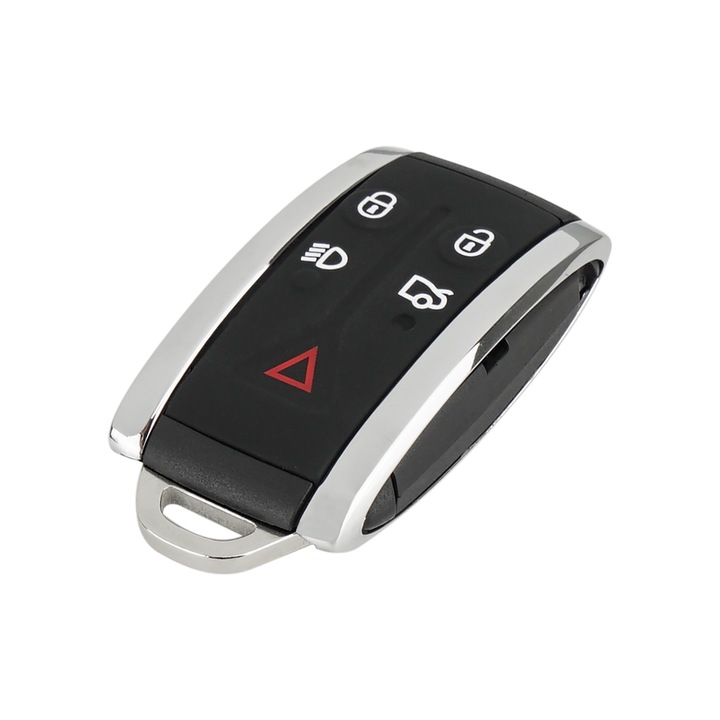 Autós kulcstartó Jaguar XF XJ XKR XK XFR X Type 5 gombok + penge fekete