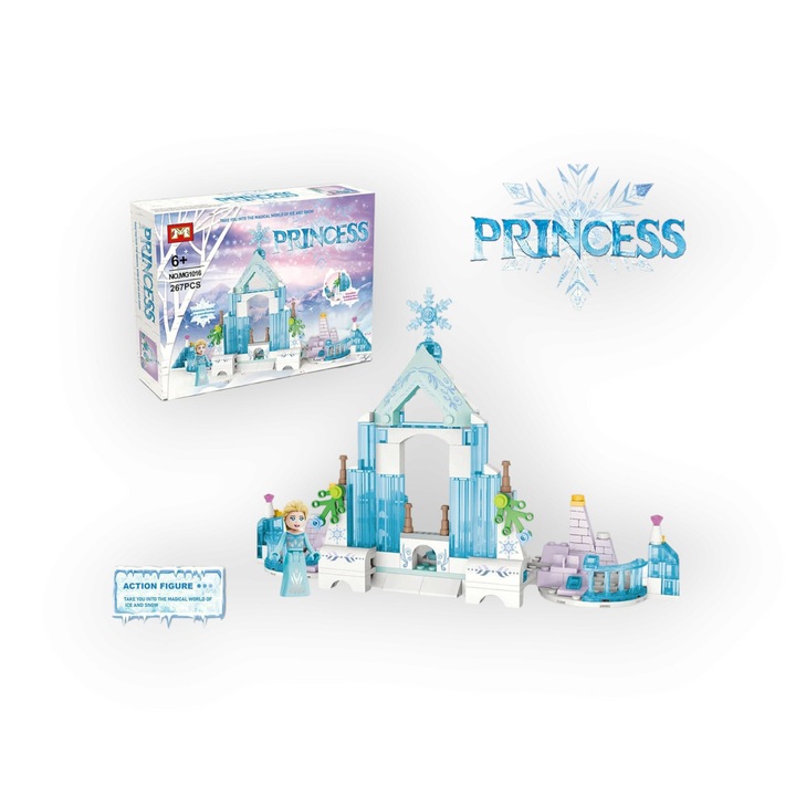 Конструктор Frozen, Ледено кралство с фигурка Елза, 267 части, 6+