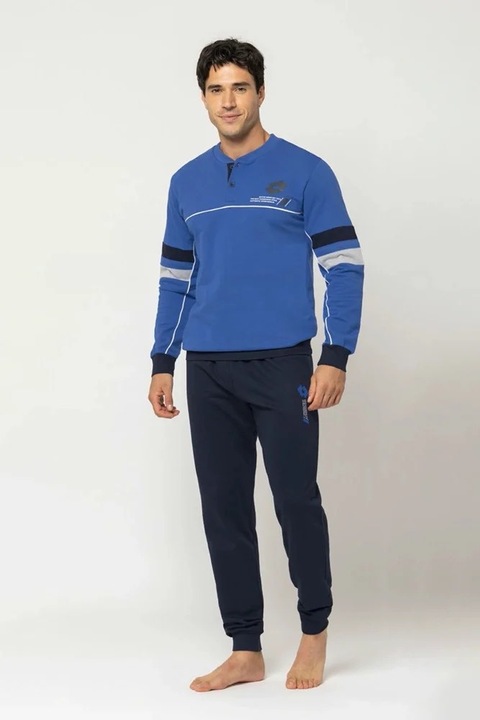 Pijamale lungi pentru barbati Lotto LP2118, Albastru, 2XL