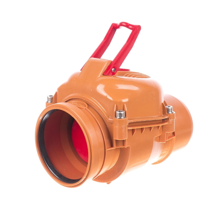 Възвратна клапа, PVC, с ключалка, D200