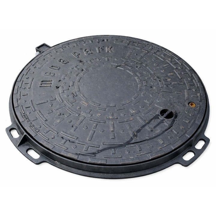 Capac canalizare rotund fonta B125 700*35 cu inchizator 12.5T