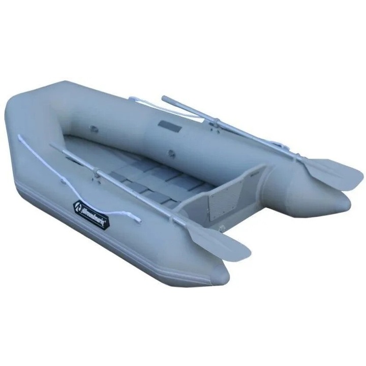 Barca Gonflabila Allroundmarin Jolly GS, Diametru 195cm, Gri