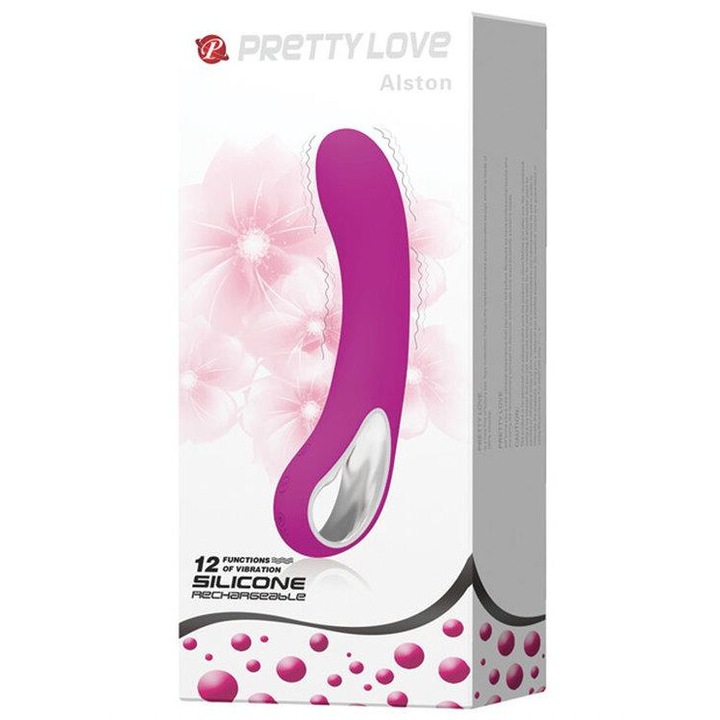 Вибратор Pretty Love, LOVE - ALSTON, USB, 12 функции, Вибратор за G точка, Безшумен, Водоустойчив