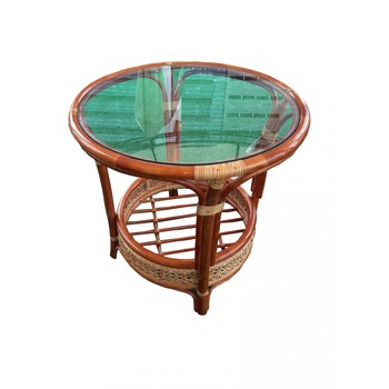 Masa pentru gardina din ratan, coniac Masa pentru gardina din ratan, coniac