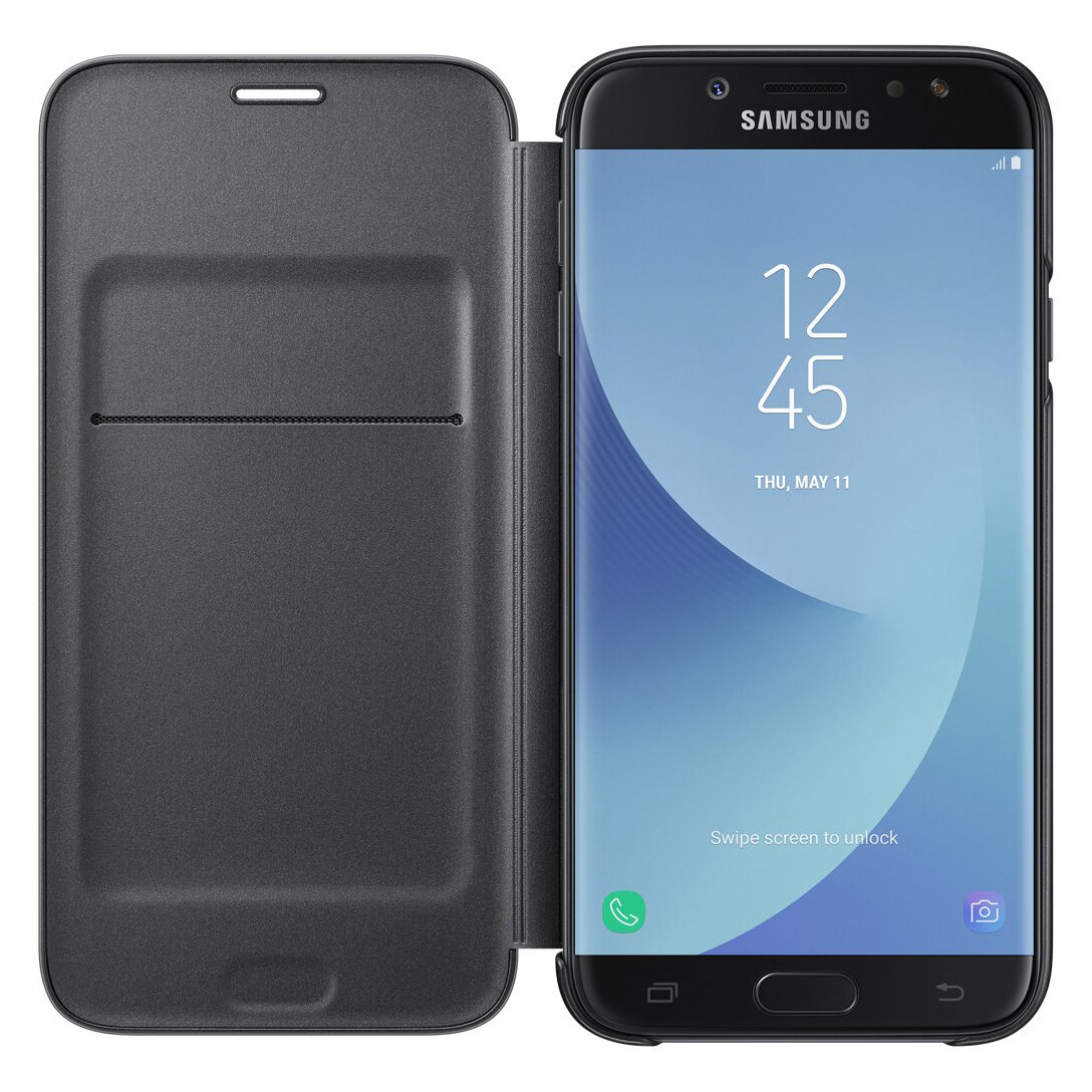 telegram Fade out Nerve Husa de protectie Samsung Wallet Cover pentru Galaxy J7 (2017), Black -  eMAG.ro