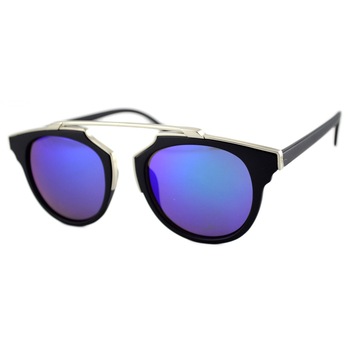 Ochelari de soare Wayfarer Passenger ZS Albastru reflexii cu Negru/Argintiu Ochelari de soare Wayfarer Passenger ZS Albastru reflexii cu Negru/Argintiu