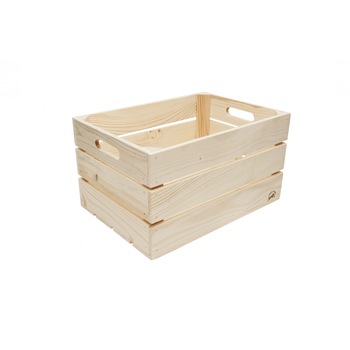 Lada Lemn Molid Natur cu Manere  Lada Lemn Molid Natur cu Manere