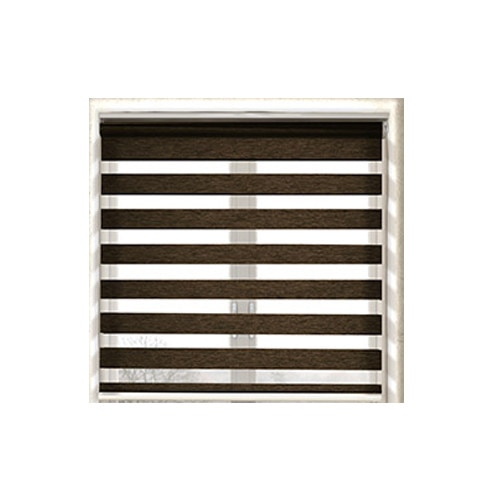 Jaluzea tip Rulou Day&Night , material Zebra 66, culoare Wenge 680 mm x 1300 mm