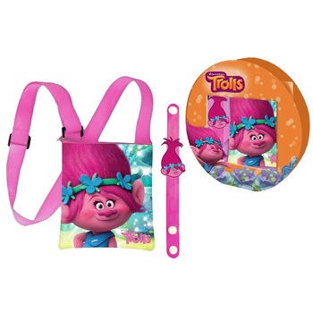 Geanta de umar Coriex Printesa Poppy + cadou bratara Trolii Geanta de umar Coriex Printesa Poppy + cadou bratara Trolii