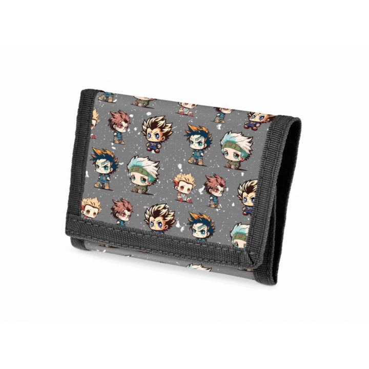 Anime Mascots pénztárca, MFP, 120x85x15mm, többszínű