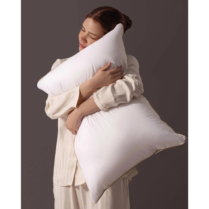 Madame Coco párna, Navarra, puha, pamut, fehér