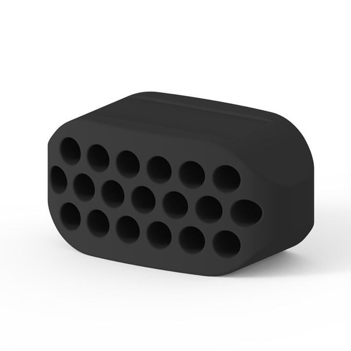 Dispozitiv tonifiere faciala, muschiul maseter, Antrenamentul maxilarului, Jawline, pentru antrenamentul muschilor faciali, silicon, Nivel Incepator, Negru