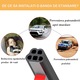 Комплект от 2 уплътнения за врати на автомобили, Rqiurpn, гумени, 5 м, 10 мм ширина x 7 мм височина лепило, черни