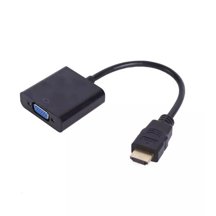 Adaptor Convertor HDMI Tata la VGA Mama Negru