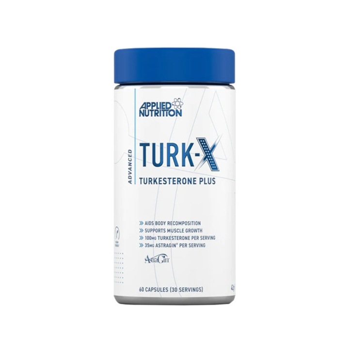 Хранителна добавка, Applied Nutrition, Turk-X - Turkesterone Plus, 60 капсули