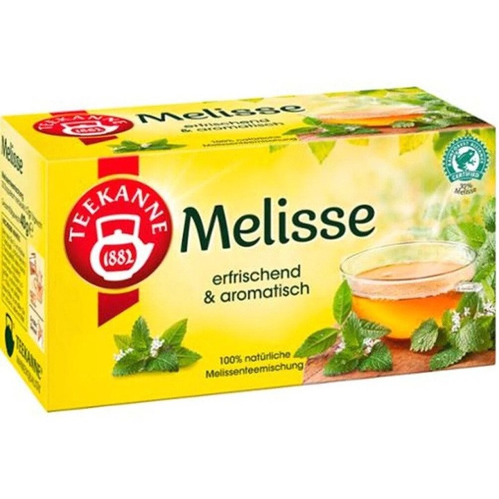 Ceai de plante, TEEKANNE, revigorant si aromat cu aroma de Melissa 40 g