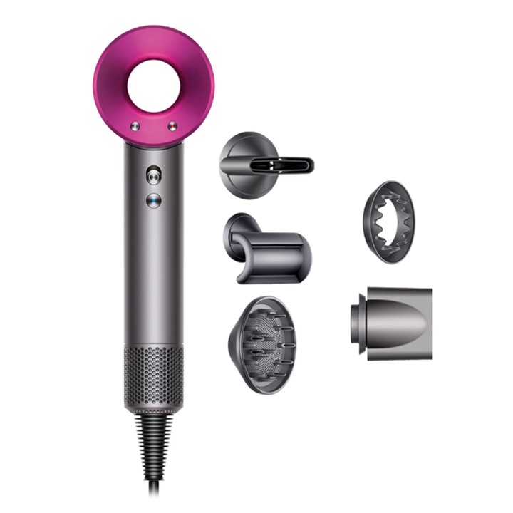 Сешоар Dyson Supersonic Iron Fuchsia, цвят фуксия