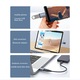USB 3.0 OTG към Type-C адаптер, 5Gbps, бързо зареждане 3A, сив