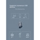 USB 3.0 OTG към Type-C адаптер, 5Gbps, бързо зареждане 3A, сив