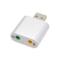 Adaptor usb 2.0 pentru casti si microfon 3.5mm, argintiu
