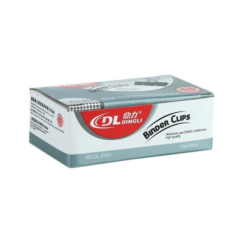 Set 12 Clips-uri metalice pentru documente de 25 mm, Dingli