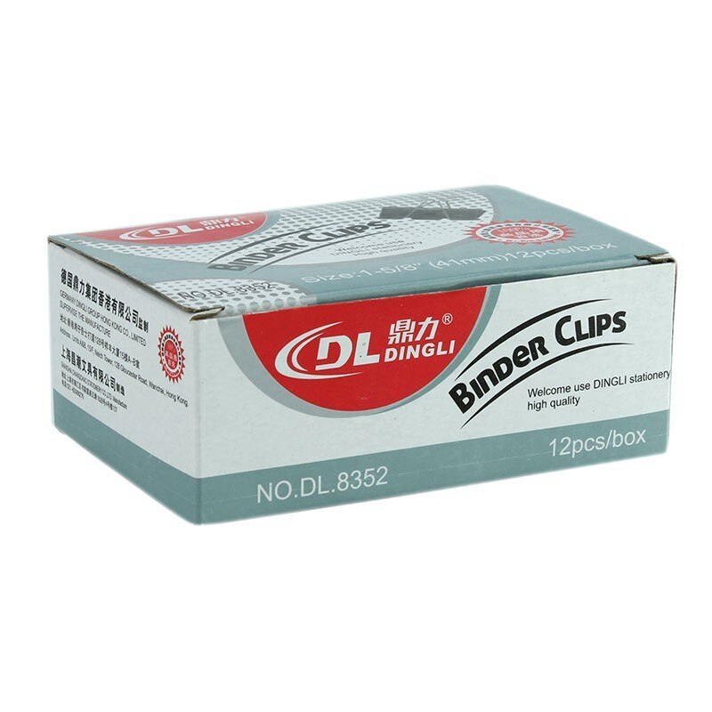 Set 12 Clips-uri metalice pentru documente 41 mm, Dingli