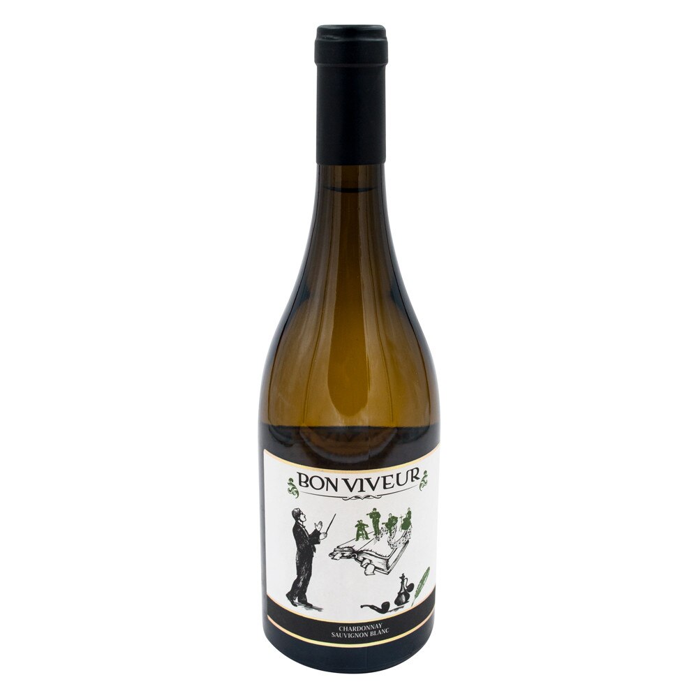 Pachet 6 sticle, vin alb sec Bon Viveur Chardonnay si Sauvignon Blanc 0.75 L