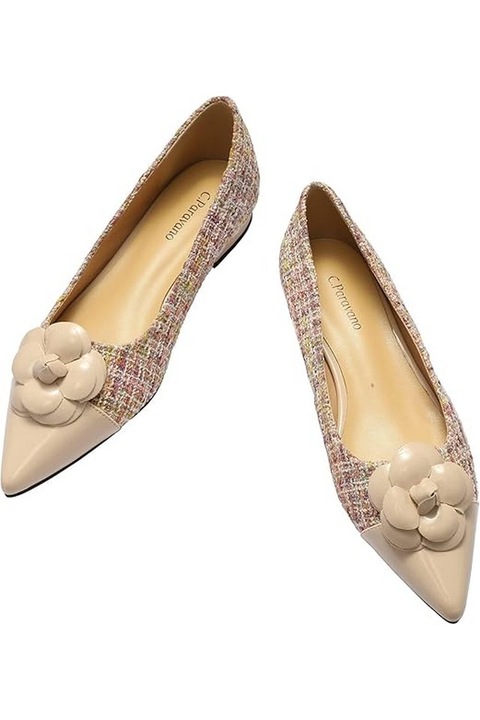 Обувки стилет, текстил, розови, номер 42, C.Paravano