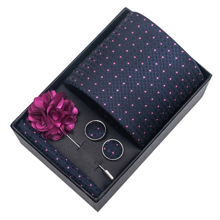Мъжки комплект от 4 части 6064-21, Sic Moda, Navy Blue/Pink