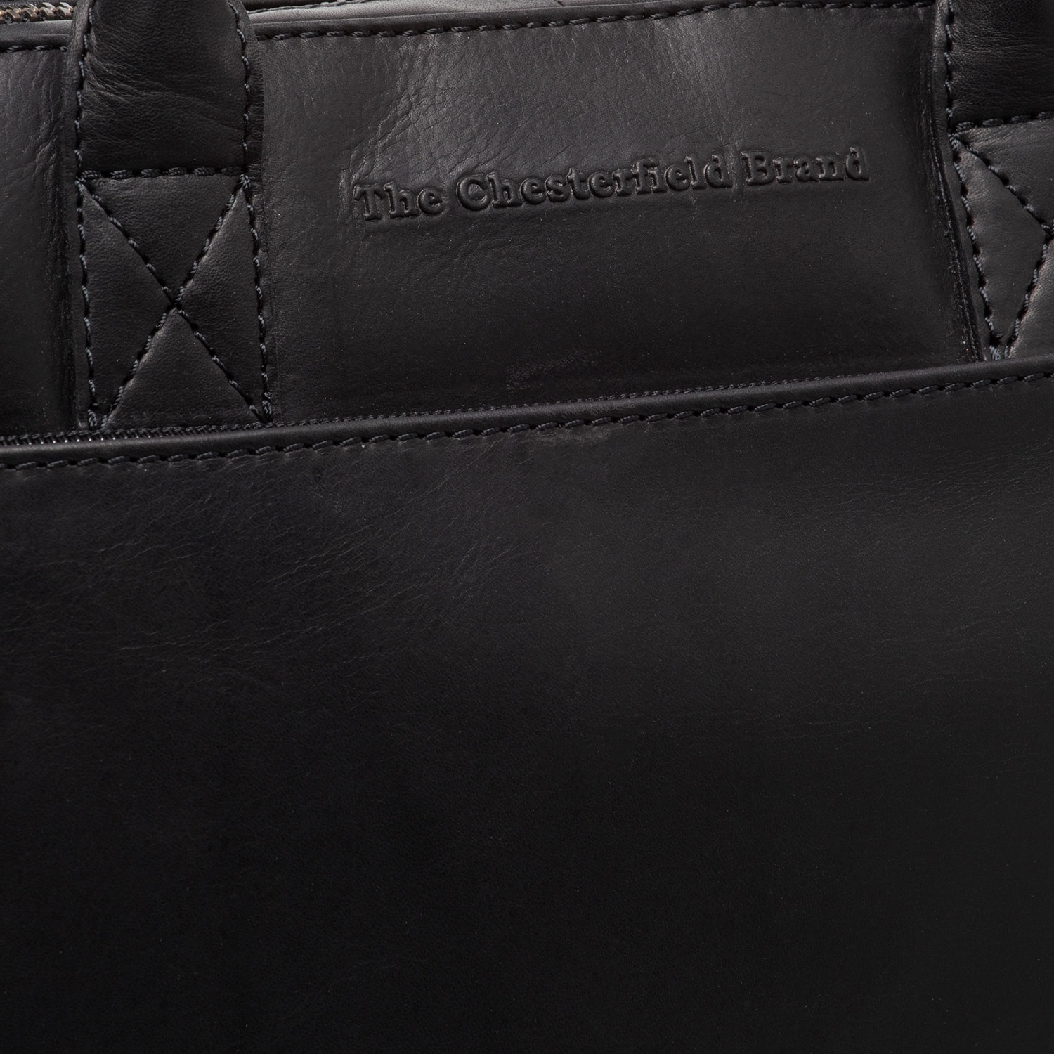 Geanta de laptop din piele naturala, The Chesterfield Brand, Tilbury, 14 inch, Negru