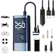 Compresor Auto Portabil, 3 in 1, Fudisenn®, Tip Baterie Externa, Ecran Digital, Manometru, Lanterna LED, 160PSI, Debit 20L, Pompa Aer Masina, 4 Accesorii, Incarcare USB, Umflare Roti, Minge, Bicicleta, Usor de Utilizat, Oprire Automata, Negru