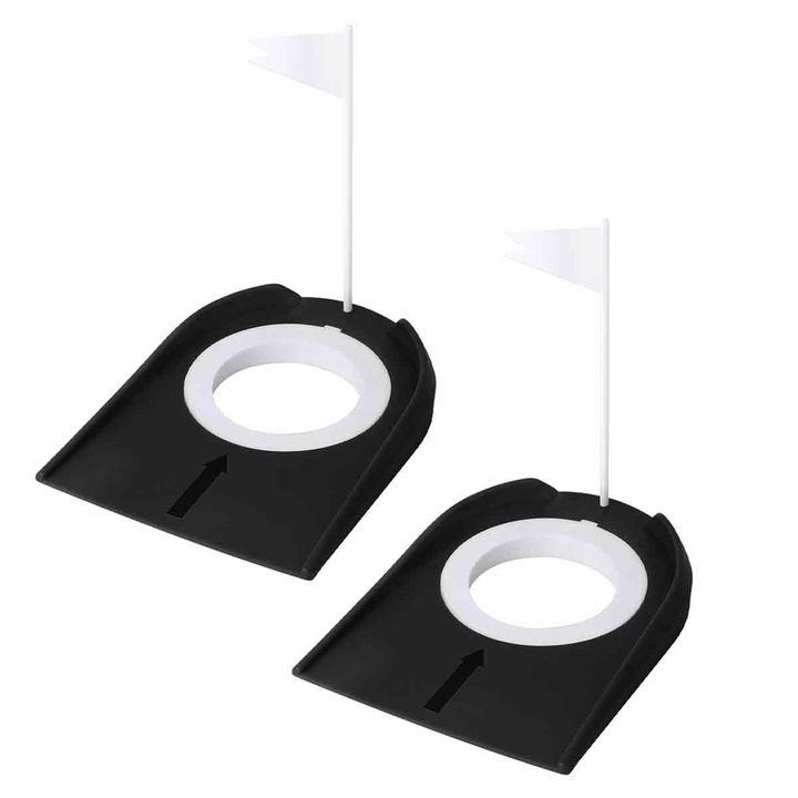 Set 2 Crose Golf cu Cupa si Steag, Enforose, design pliabil, material plastic si cauciuc, dimensiuni optime