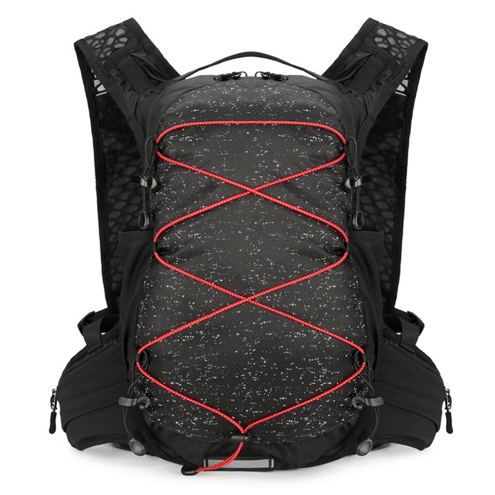 Rucsac de alergare Enforose, 8L, cu suport pentru telefon, sistem de hidratare, 500ml, negru