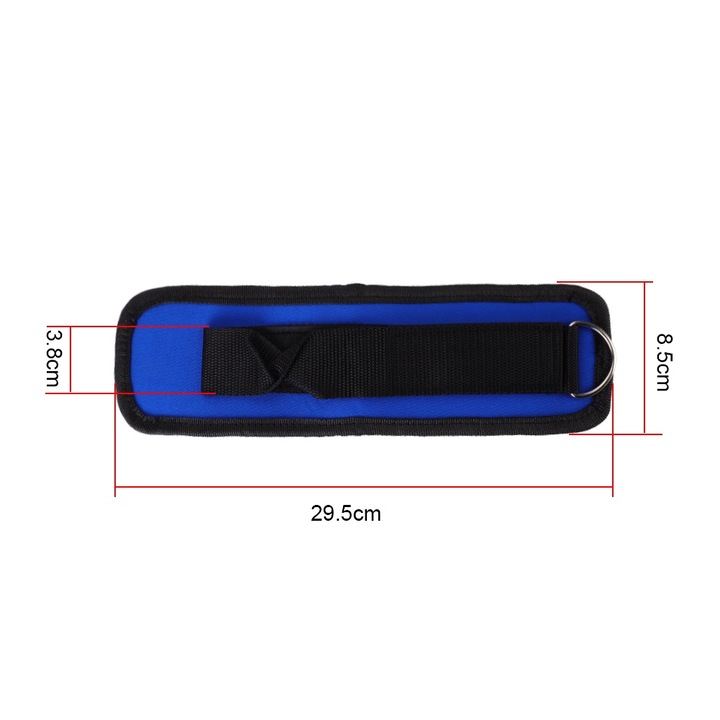 Curele de glezna Antrenament de forta pentru picioare Sustinerea greutatii Cureaua de putere Inel pentru picioare pentru fitness (albastru)