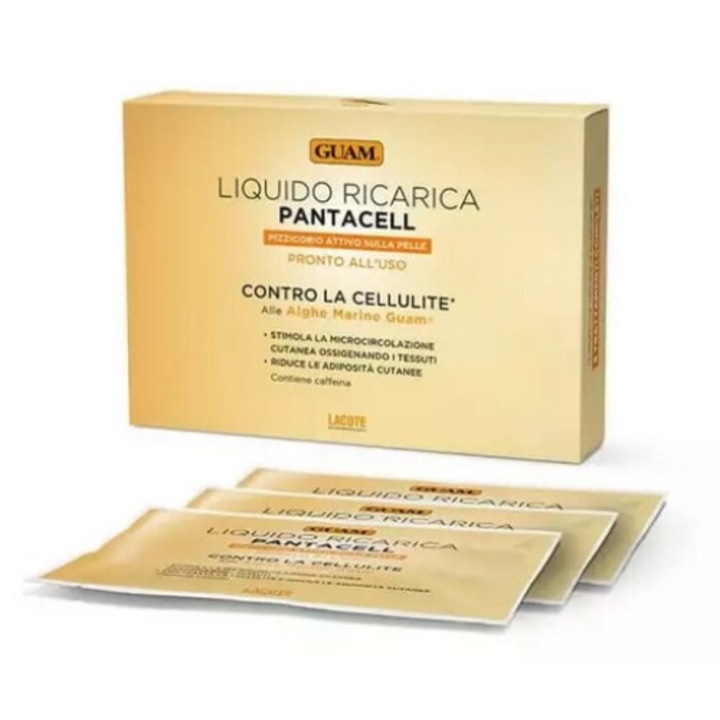 Anti-cellulit lotion GUAM Pantacell 3x100ml, javítja a bőr rugalmasságát, csökkenti a cellulit megjelenését