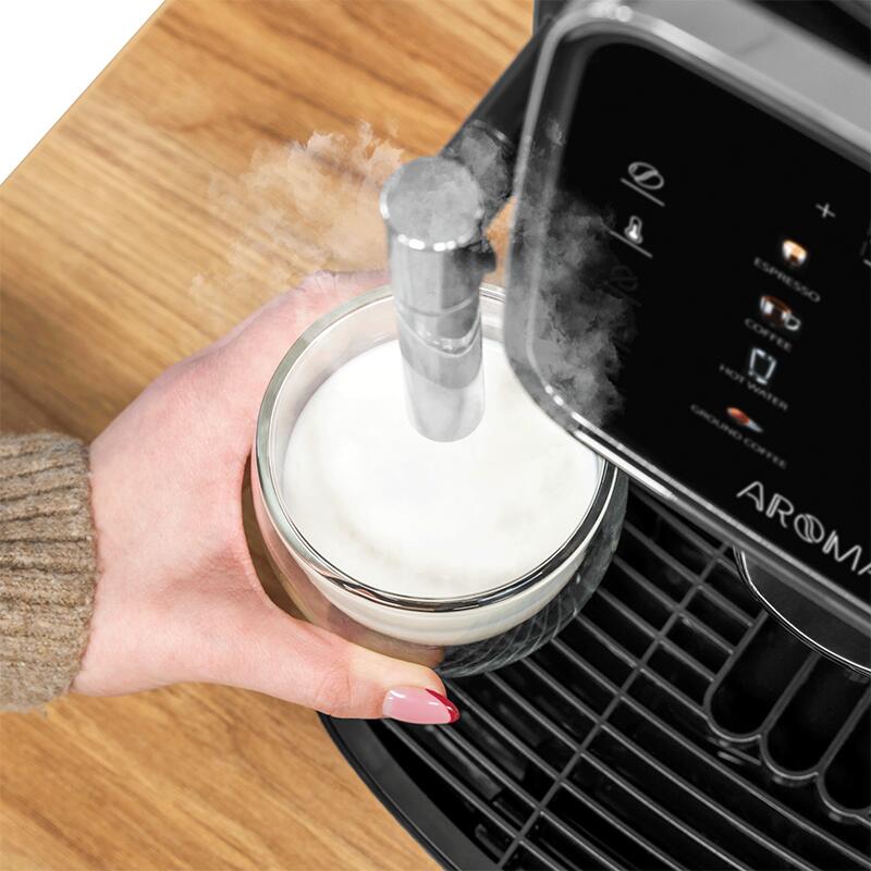 Cafetieră Teesa, espresor automat, 19 bari, inox, 750W, 1.25l