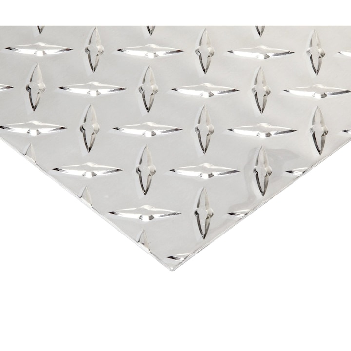 Tabla aluminiu striata (Diamond) - 1050 H224 1.5x400x1000 MM Color Metal