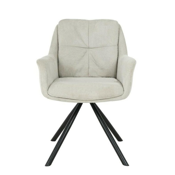 Scaun, Howhomely, Helix, Design Modern, Sezut Conturat, Baza Metalica Solida, Bej