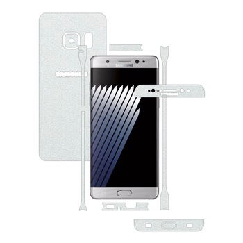 Folie de protectie Carbon Skinz, Husa de tip Skin Adeziv pentru Carcasa, Piele Alba dedicata Samsung Galaxy Note 7 Folie de protectie Carbon Skinz, Husa de tip Skin Adeziv pentru Carcasa, Piele Alba dedicata Samsung Galaxy Note 7