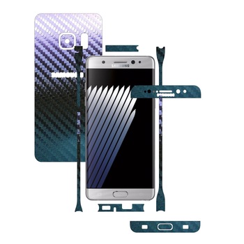 Folie de protectie Carbon Skinz, Husa de tip Skin Adeziv pentru Carcasa, Carbon Cameleon dedicata Samsung Galaxy Note 7 Folie de protectie Carbon Skinz, Husa de tip Skin Adeziv pentru Carcasa, Carbon Cameleon dedicata Samsung Galaxy Note 7