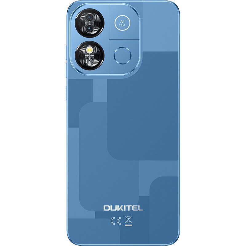 OUKITEL C57 Pro 16GB+128GB SIMフリー ブルー Telefon Mobil OUKITEL C57 PRO, 16GB RAM + 128GB ROM, Android