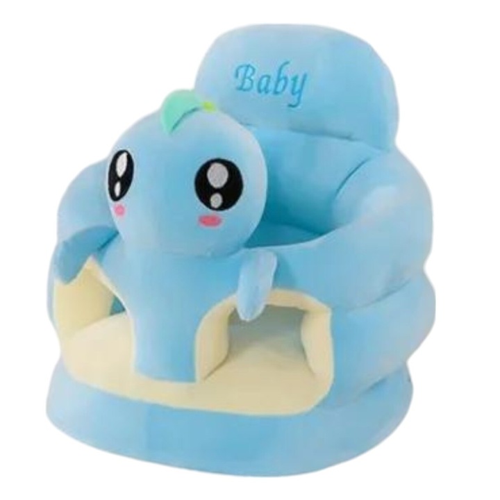 Бебешко кресло с облегалка и поставка за крачета - Син Динозавър