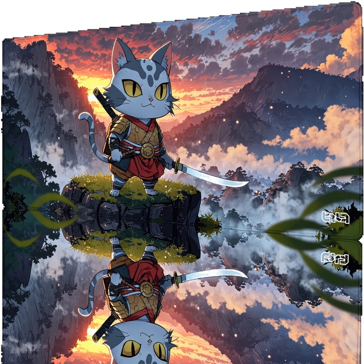 Mousepad TILT Futrzasty Szogun 90x40cm, waterproof, ergonomic