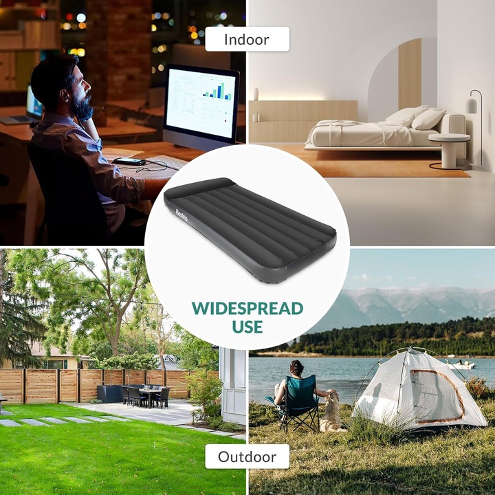 Надуваем дюшек с помпа 190х99х56см