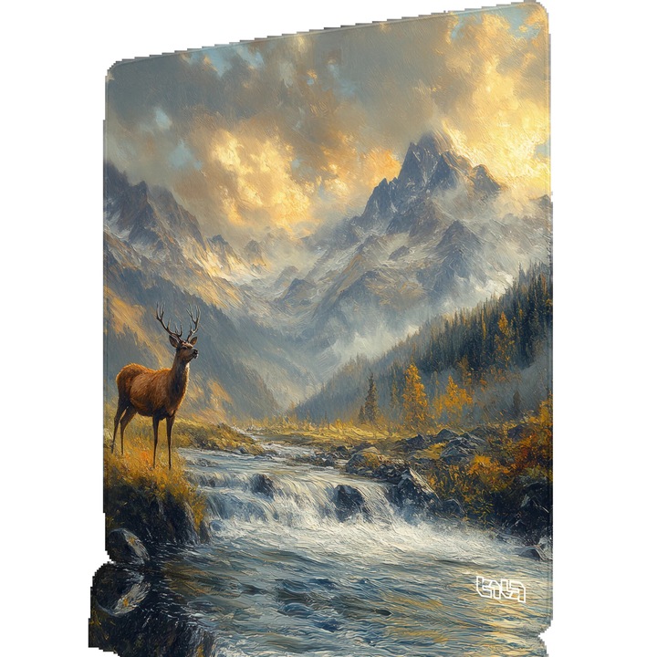 Mousepad TILT Krajobraz Montany 30x30cm, antiderapant, suport pentru incheietura