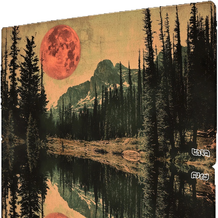 Mousepad TILT Karmazynowy Ksiezyc 100x50cm, antiderapant, suport pentru incheietura