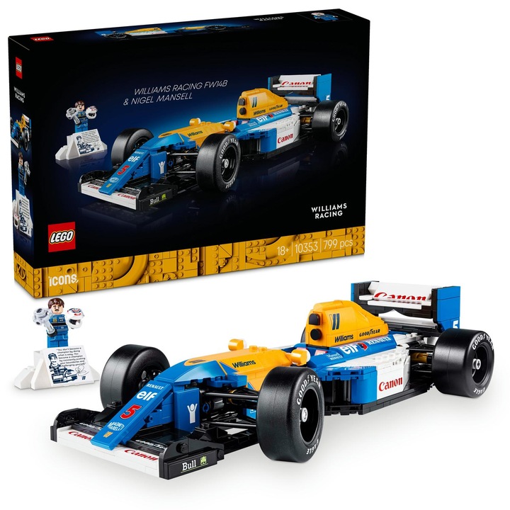 LEGO® Icons - Williams Racing FW14B and Nigel Mansell 10353, 799 части