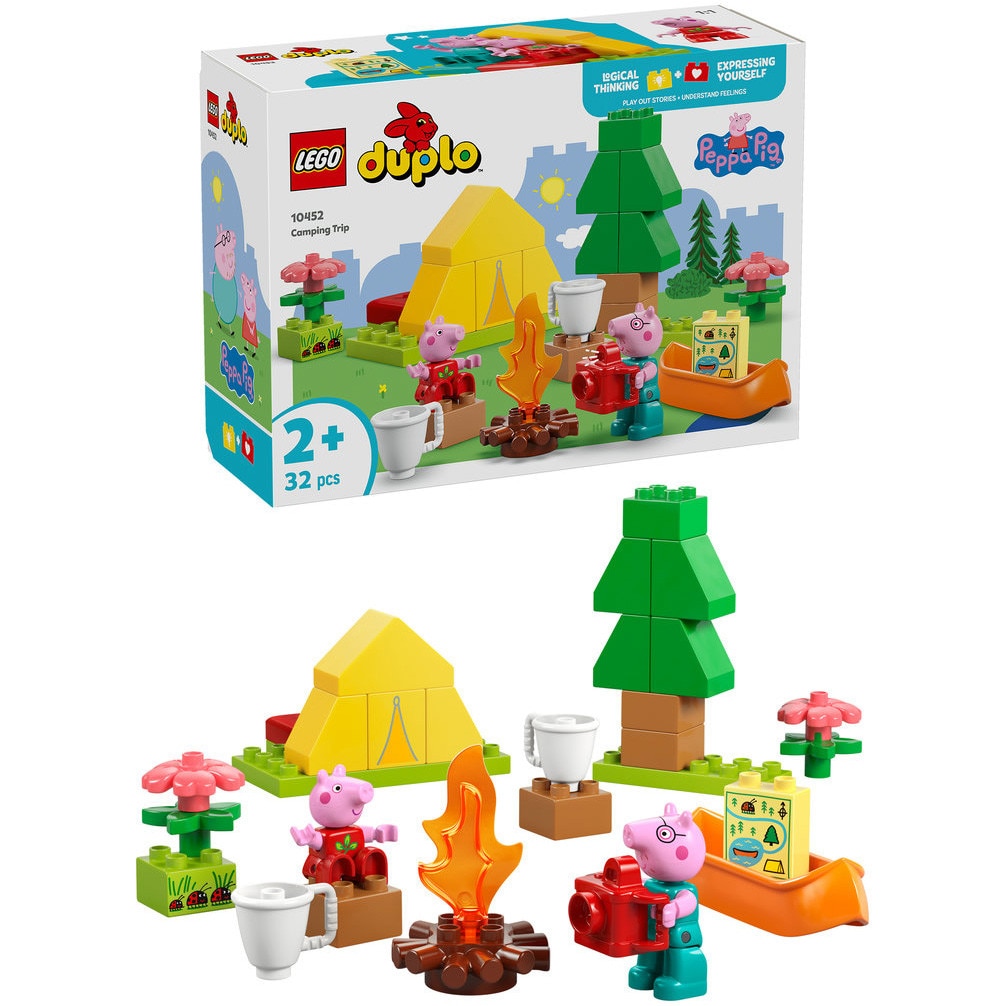 LEGO® DUPLO - Peppa Pig - Excursie cu cortul 10452, 32 piese